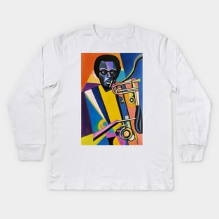 Miles Davis Kids Long Sleeve T-Shirt